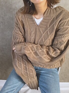 「MOUSSY（マウジー）のMVS SKINNY（デニムパンツ）」を使った、sayさん（レディース・160cm）の秋コーディネート