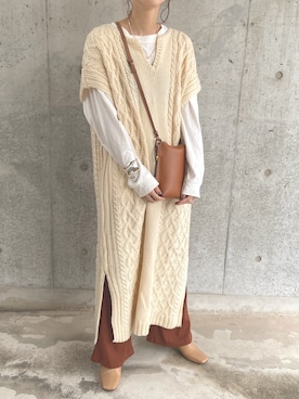 「VACANCY（ヴァカンシー）のアイテム」を使った、sayさん（レディース・160cm）の秋コーディネート