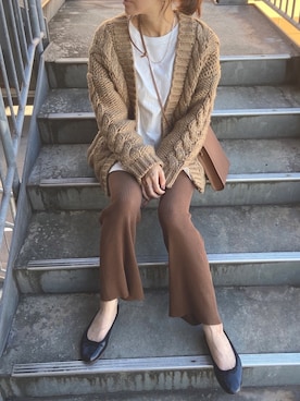 「秋のマイ旬スタイル」｜「アイテム（バレエシューズ）」を使った、sayさん（レディース・160cm）の秋コーディネート