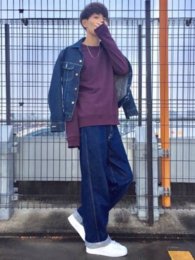 「Lee（リー）のアイテム（ジャケット/アウター）」を使った、犬飼京 inukai keiさん（メンズ・183cm）の秋コーディネート