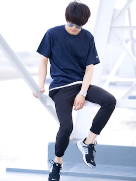 「アイテム（その他）」を使った、犬飼京 inukai keiさん（メンズ・183cm・10代）の夏コーディネート