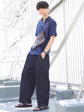 「アイテム（腕時計）」を使った、犬飼京 inukai keiさん（メンズ・183cm・20代）の夏コーディネート