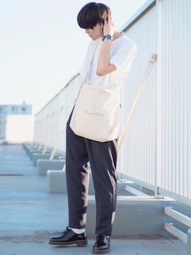 「アイテム（腕時計）」を使った、犬飼京 inukai keiさん（メンズ・183cm・20代）の秋コーディネート