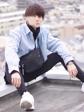 「アイテム（腕時計）」を使った、犬飼京 inukai keiさん（メンズ・183cm）の冬コーディネート