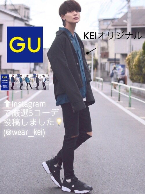 KEI (犬飼 京)使用「INTER FACTORY（INTER FACTORY　ロングスリーブコーチジャケット）」的時尚穿搭