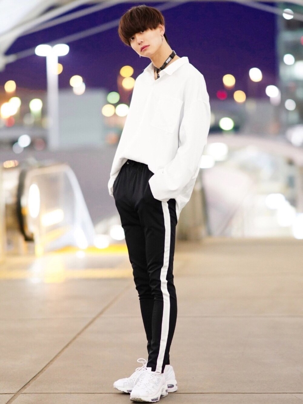 チョーカーを使った「韓国ブランド」のメンズ人気ファッション