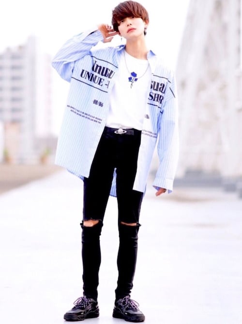 Kei Basque Magentaのシャツ ブラウスを使ったコーディネート Wear