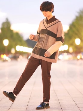「ジーユーコーデ」｜「アイテム（その他）」を使った、犬飼京 inukai keiさん（メンズ・183cm）の秋コーディネート