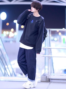 「chapter world（チャプターワールド）のアイテム」を使った、犬飼京 inukai keiさん（メンズ・183cm）の冬コーディネート