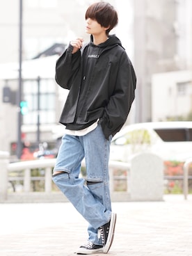 「アイテム（音楽/本・雑誌）」を使った、犬飼京 inukai keiさん（メンズ・183cm）の春コーディネート