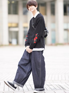 「アイテム（音楽/本・雑誌）」を使った、犬飼京 inukai keiさん（メンズ・183cm）の春コーディネート