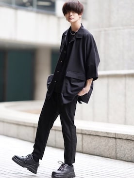 「アイテム（音楽/本・雑誌）」を使った、犬飼京 inukai keiさん（メンズ・183cm）の春コーディネート
