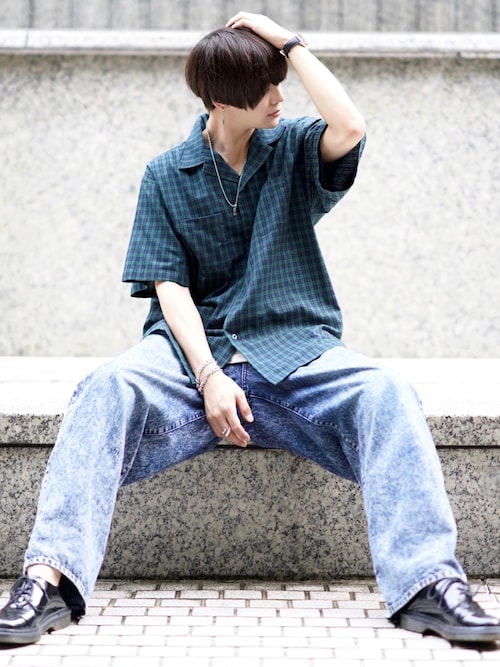 ������ inukai kei����̃f�j���p���c�uvintage make wide tapered denim / ���B���e�[�W���C�N���C�h�e�[�p�[�h�f�j���iADRER�b�A�h���[�j�v���g�����R�[�f�B�l�[�g