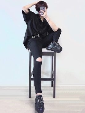 「アイテム（音楽/本・雑誌）」を使った、犬飼京 inukai keiさん（メンズ・183cm）の夏コーディネート