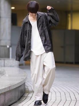 「アイテム（キーホルダー）」を使った、犬飼京 inukai keiさん（メンズ・183cm）の秋コーディネート