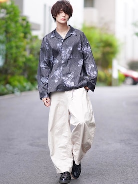 「アイテム（キーホルダー）」を使った、犬飼京 inukai keiさん（メンズ・183cm）の秋コーディネート