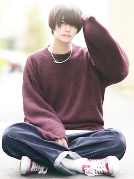 「アイテム（音楽/本・雑誌）」を使った、犬飼京 inukai keiさん（メンズ・183cm）の秋コーディネート