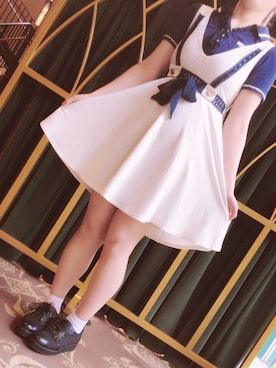 「axes femme（アクシーズファム）のアイテム（ポロシャツ）」を使った、ともさん（レディース・168cm）の夏コーディネート