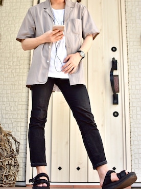 「rinto（リント）のアイテム」を使った、てんぐさ。さん（メンズ・170cm）の春コーディネート