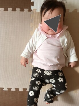 「おんなのこコーデ」｜「アイテム（その他トップス）」を使った、niiさん（キッズ・70cm）の春コーディネート