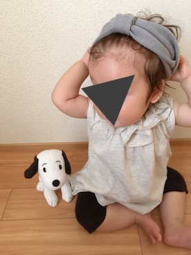「赤ちゃん」｜「アイテム（チュニック）」を使った、niiさん（キッズ・70cm）の夏コーディネート