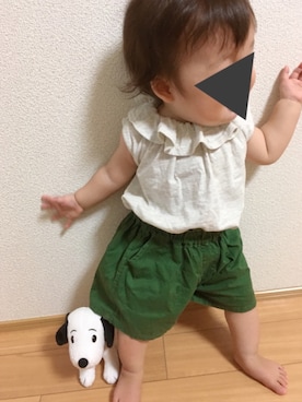 「赤ちゃん」｜「アイテム（チュニック）」を使った、niiさん（キッズ・70cm）の夏コーディネート