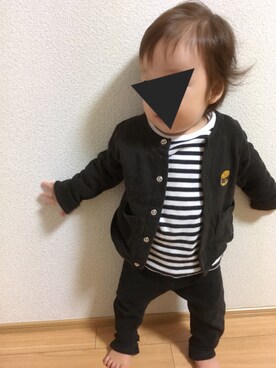 「アイテム（その他ベビー用品）」を使った、niiさん（キッズ・70cm）の秋コーディネート