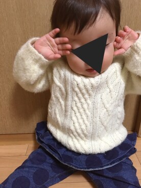 niiさん（キッズ・70cm）の冬コーディネート