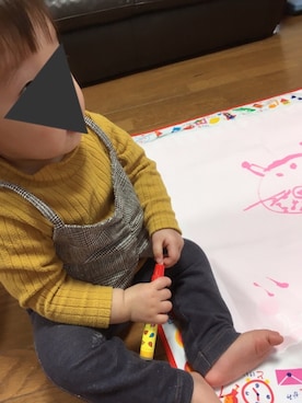「1歳3ヶ月」｜「アイテム（アンサンブル）」を使った、niiさん（キッズ・70cm）の冬コーディネート