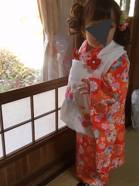 「七五三」｜「アイテム（浴衣）」を使った、niiさん（キッズ・80cm）の秋コーディネート