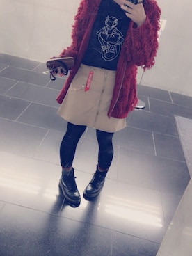 「職場」｜ぽんちゃんさん（レディース・159cm）の冬コーディネート