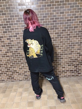 「Danke schon」｜「アイテム（チノパンツ）」を使った、ぽんちゃんさん（レディース・160cm）の春コーディネート