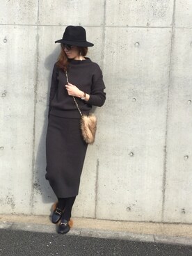 mii◡̈⃝さん（レディース・170cm）の冬コーディネート