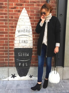 mii◡̈⃝さん（レディース・170cm）の冬コーディネート