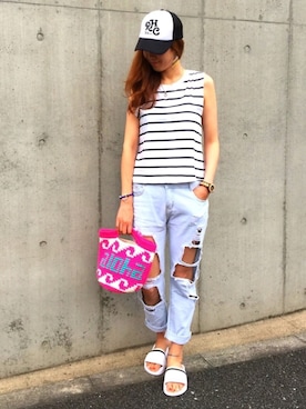 mii◡̈⃝さん（レディース・170cm）の夏コーディネート