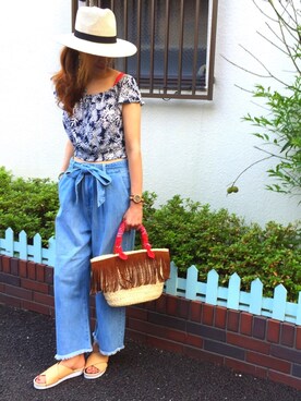 mii◡̈⃝さん（レディース・170cm）の夏コーディネート