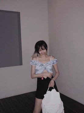 「BLANK　（ブランク）のアイテム」を使った、Venvenbabyさん（レディース・168cm）の夏コーディネート