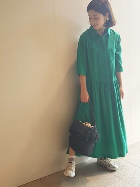 「green」｜namiさん（レディース・157cm）の春コーディネート
