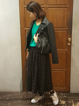 「YECCA VECCA（イェッカヴェッカ）のアイテム」を使った、namiさん（レディース・157cm）の春コーディネート