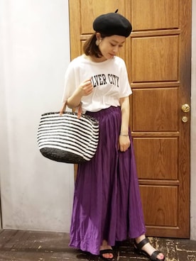「Editt by YECCA VECCA（エディットバイイェッカヴェッカ）のアイテム」を使った、namiさん（レディース・157cm）の春コーディネート