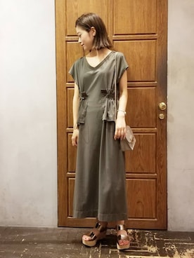「Editt by YECCA VECCA（エディットバイイェッカヴェッカ）のアイテム」を使った、namiさん（レディース・157cm）の夏コーディネート