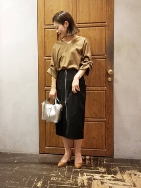 「シルバーバッグ」｜namiさん（レディース・157cm）の夏コーディネート