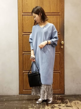 「Editt by YECCA VECCA（エディットバイイェッカヴェッカ）のアイテム」を使った、namiさん（レディース・157cm）の冬コーディネート