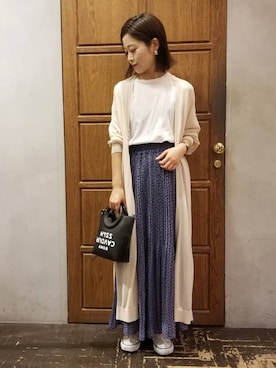「YECCA VECCA（イェッカヴェッカ）のアイテム」を使った、namiさん（レディース・157cm）の春コーディネート