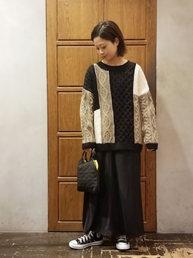 「Editt by YECCA VECCA（エディットバイイェッカヴェッカ）のアイテム」を使った、namiさん（レディース・156cm）の秋コーディネート