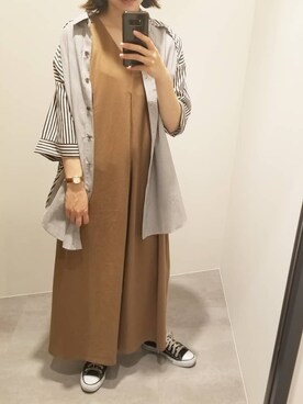 「Editt by YECCA VECCA（エディットバイイェッカヴェッカ）のアイテム」を使った、namiさん（レディース・156cm）の春コーディネート
