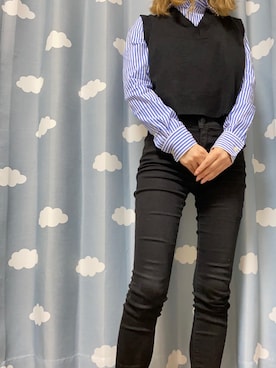 「ACT（アクト）のアイテム（トップス）」を使った、🤖さん（レディース・156cm）の冬コーディネート