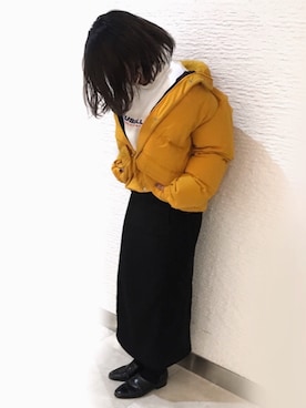 「YARD PLUS（ヤードプリュス）のアイテム（ダウンジャケット/コート）」を使った、yoshiさん（レディース・166cm）の秋コーディネート