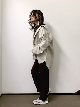 「アイテム（カバーオール）」を使った、yoshiさん（レディース・166cm）の秋コーディネート