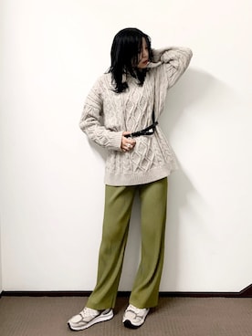 「Hender Scheme（エンダースキーマ）のアイテム」を使った、yoshiさん（レディース・166cm）の冬コーディネート